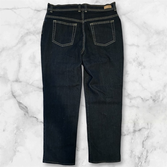 Gloria Vanderbilt Amanda high rise straight jeans sz 14 short 009 - Picture 2 of 3